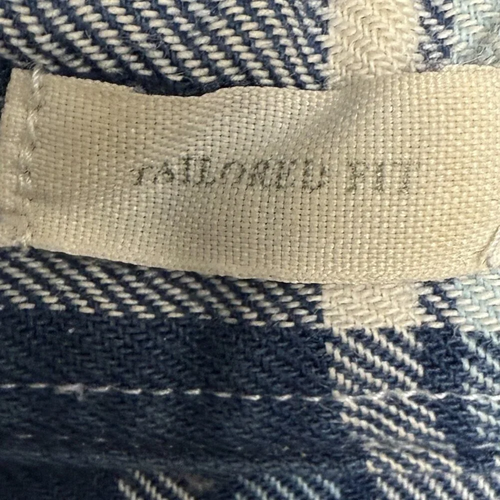 EUC Men's J. CREW Flannel Shirtings Tailored-Fit Plaid‎ Long Sleeve Shirt | Med.